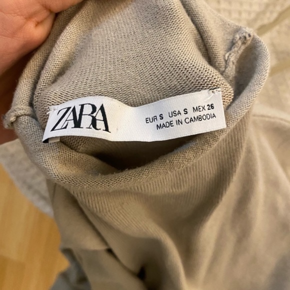 ZARA Combination Knit Bustier Turtleneck - Picture 4 of 5